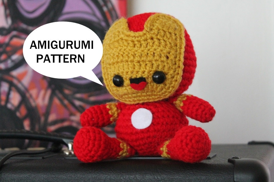 Iron Man Amigurumi Pattern Marvel Comics Avengers Plush