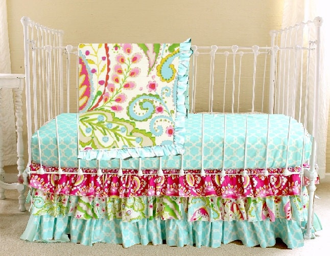 Bumperless Kumari Garden Baby Bedding Crib set