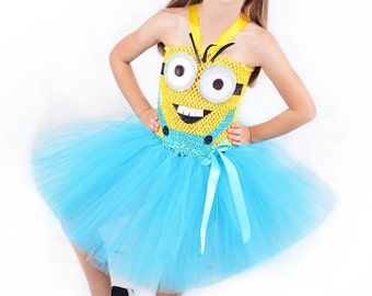 Girls Minion Costume- Despicable Me- Minions costume- Minion - birthday costume- Minion birthday