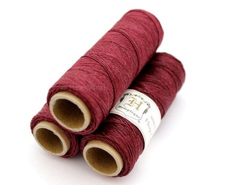 Cranberry Red 10lb .5mm Hemp Twine, Micro Macrame Cord, High Quality