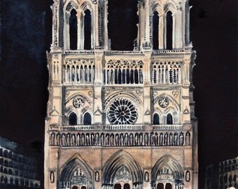 Notre Dame Wall Art notre dame art | etsy Notre Dame Wall Art notre dame art | etsy