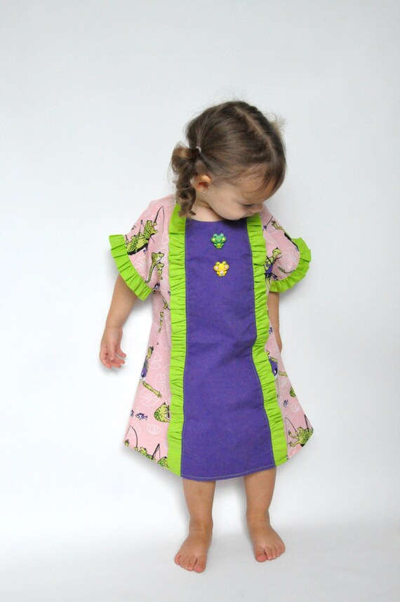 Infant Frog Dress Toddler Frog Dress Kids Frog Dress Girl