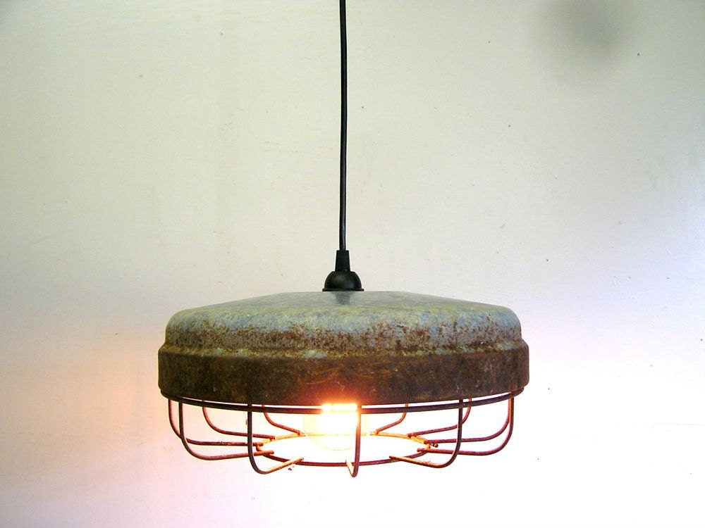 chicken feeder light cage light industrial by elementsbytimbers