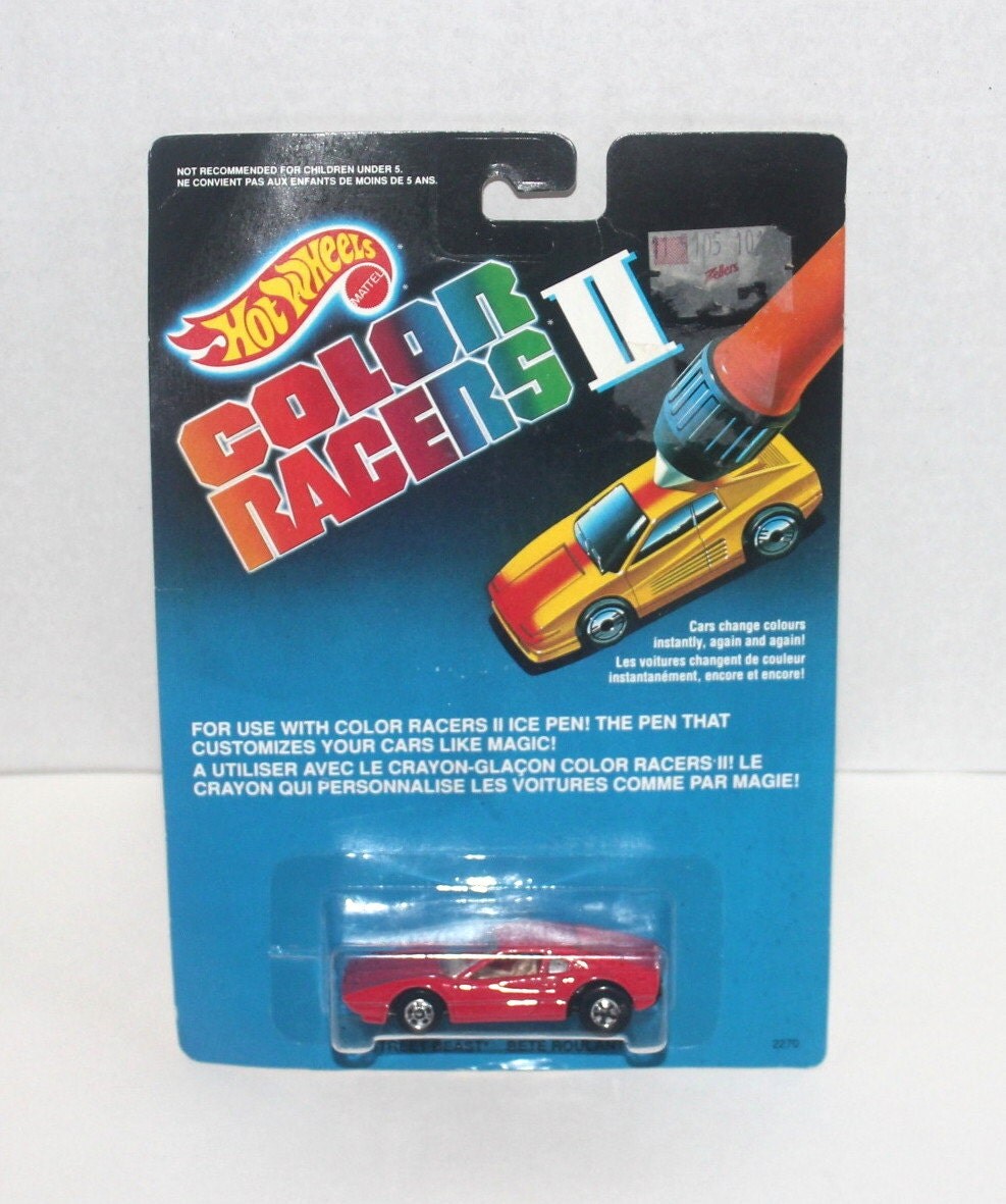 1989 Hot Wheels Color Racers II NIB Street Beast Mattel