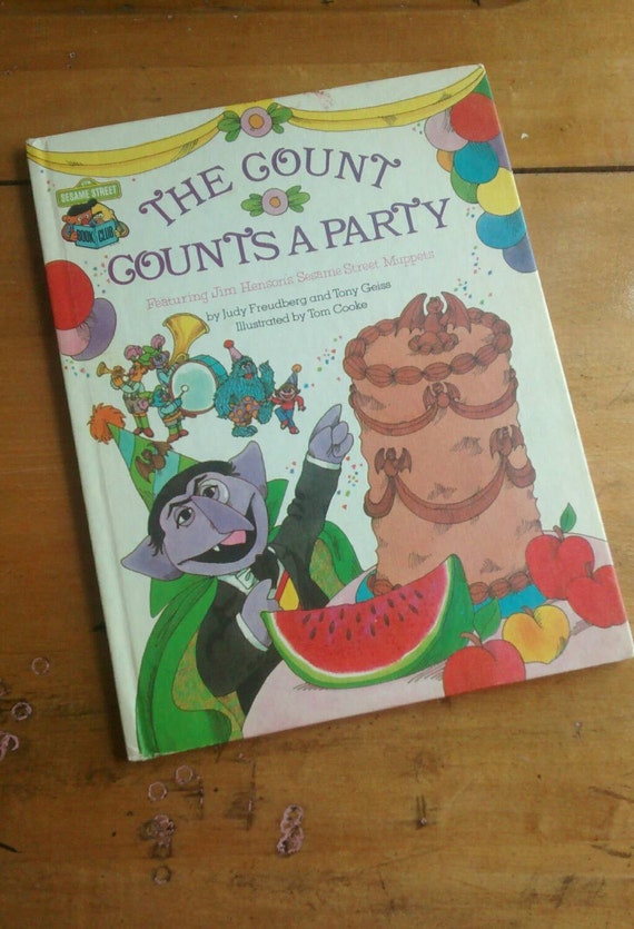 Items similar to Sesame Street The Count Counts Vintage Children's Book ...