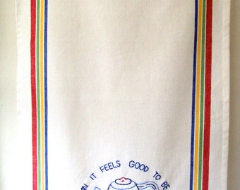 OLD SCHOOL Gangsta Hand-Embroidered Kitchen Towel