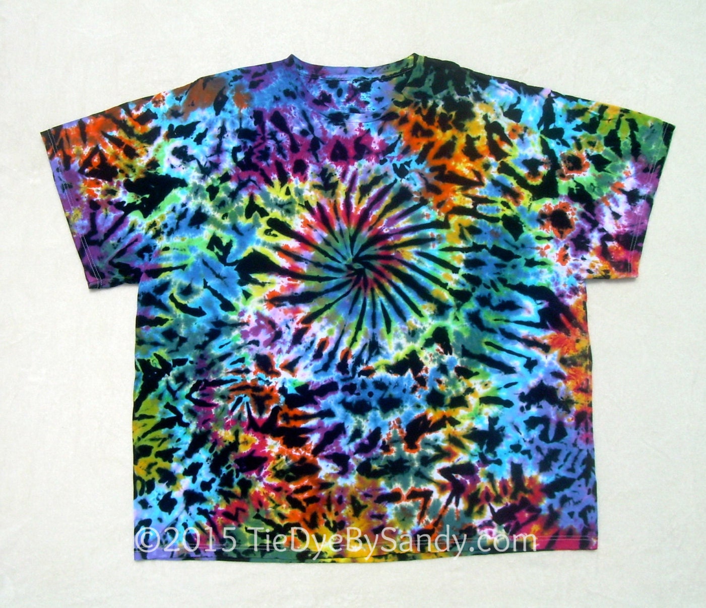 Tie Dye Shirt 3XL Rainbow Galaxy Spiral