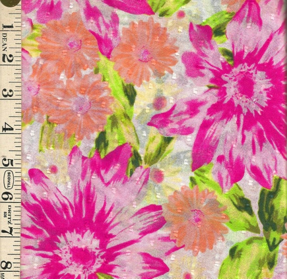 CLEARANCE 5yd x 54W Cotton Floral Fabric Joann Fabric