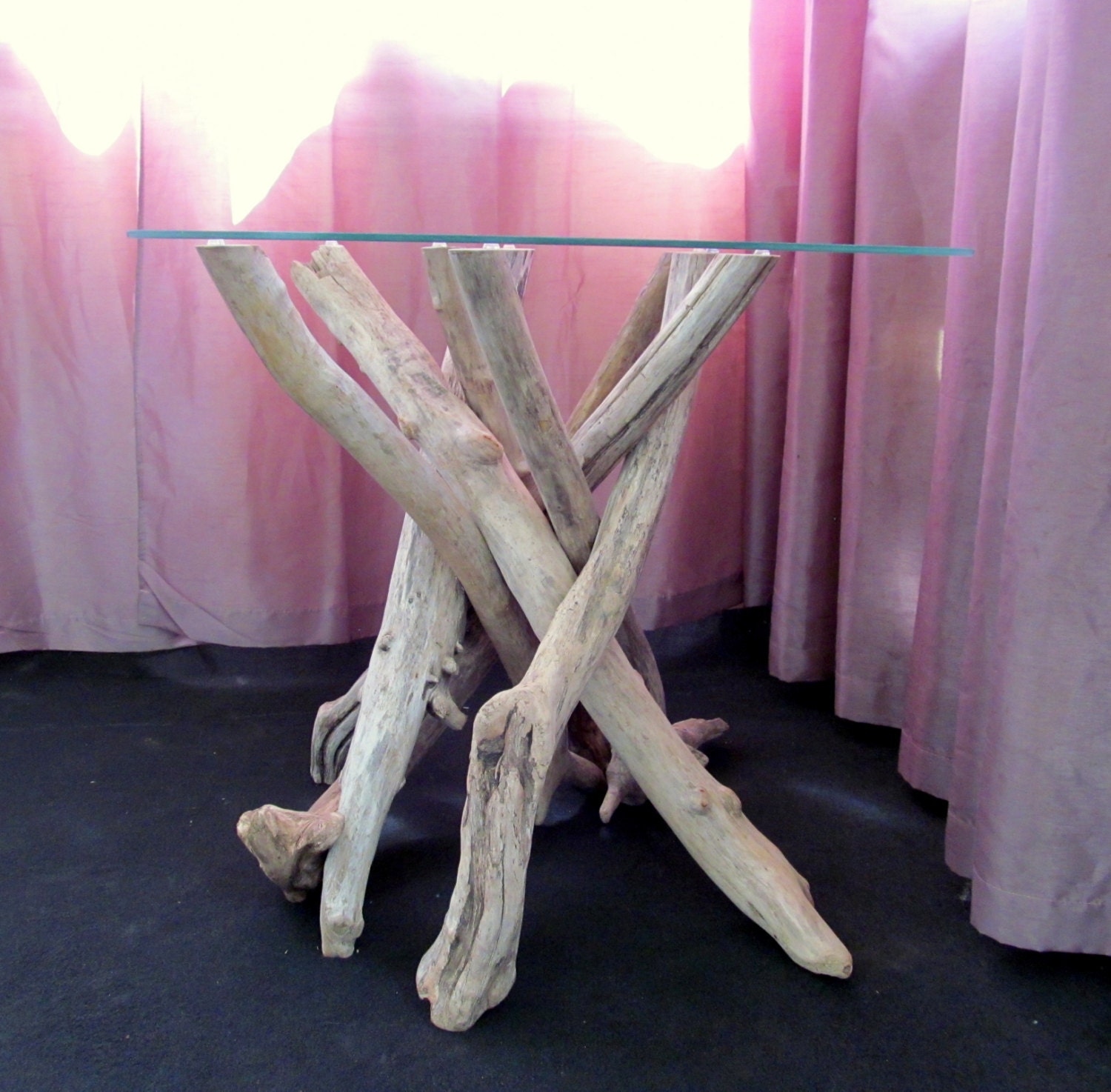 IN STOCK Driftwood Side Table Base Driftwood by DriftingConcepts