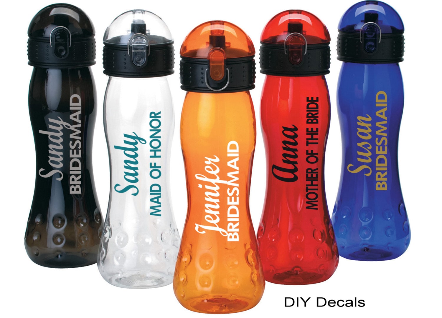 Water Bottle decals Personalized Vinyl by NancysDesignStudio