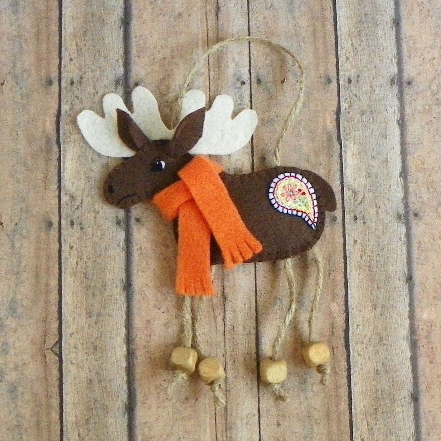 moose-ornament-rustic-moose-ornament-paisley-moose-christmas