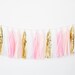 Pink Blush and Gold Tassel Garland - Party Decor, Birthday Party Decor, Wedding Decor, Pink Nursery Decor, Baby Shower Pink Decor
