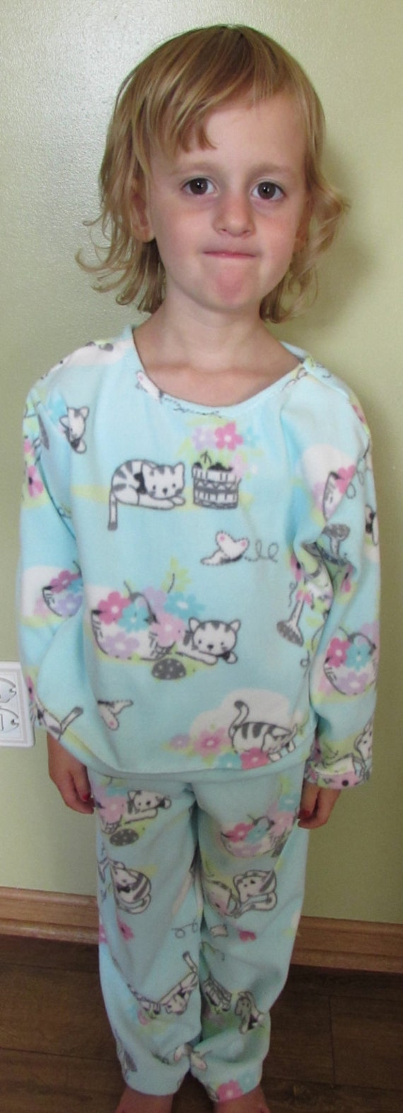 Kitty Cat micro fleece pajamas