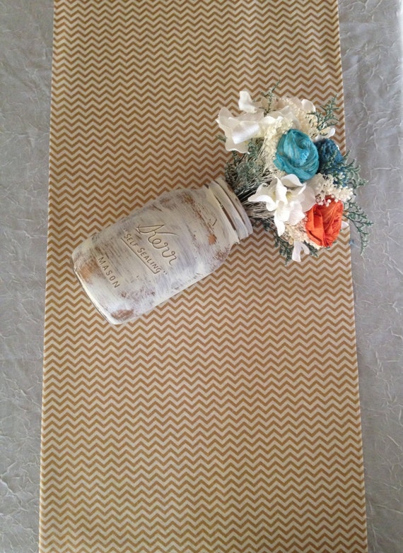 Gold table runners fabric gold Metallic gold and cream