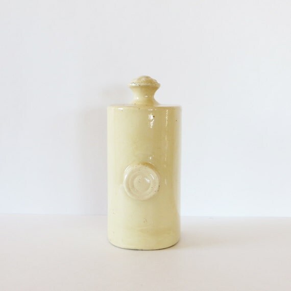 Antique Stoneware Foot Warmer Vintage Ceramic Bed Warmer