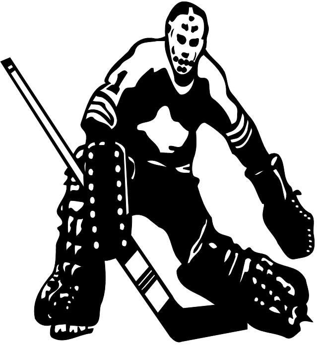 Hockey Goalie Decal Car Decal Wall Decal by 86LevelStDesign