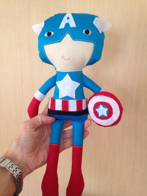 captain america stuffed doll