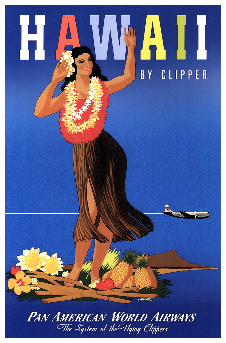 Vintage Hawaii Travel Poster 32