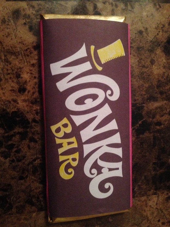 willy wonka chocolate bar wrapper pdf
