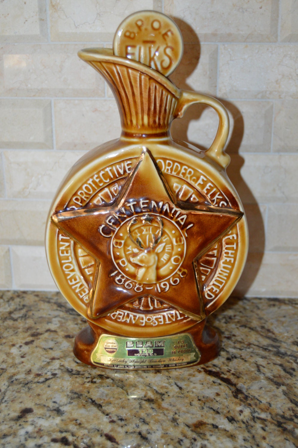 419 Jim Beam Decanter Jim Beam Ceramic Decanter Jim Beam