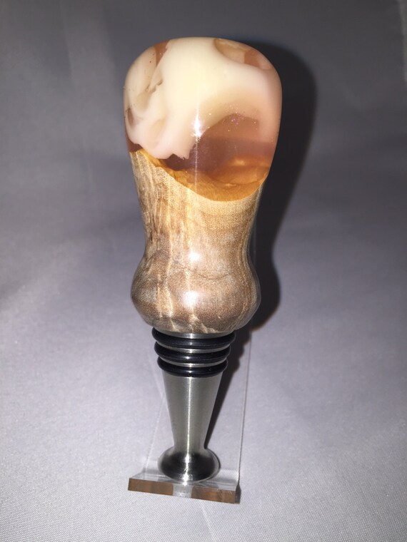 wine bottle stopper sunkist hybridwood and acrylic wine bottle stopper sunkist hybridwood and acrylic