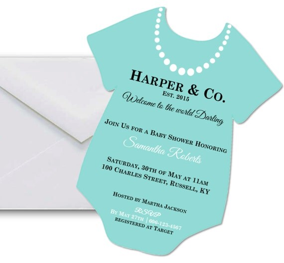 Tiffany's Baby Shower Invitation Tiffany by TodaysFullOfPossible