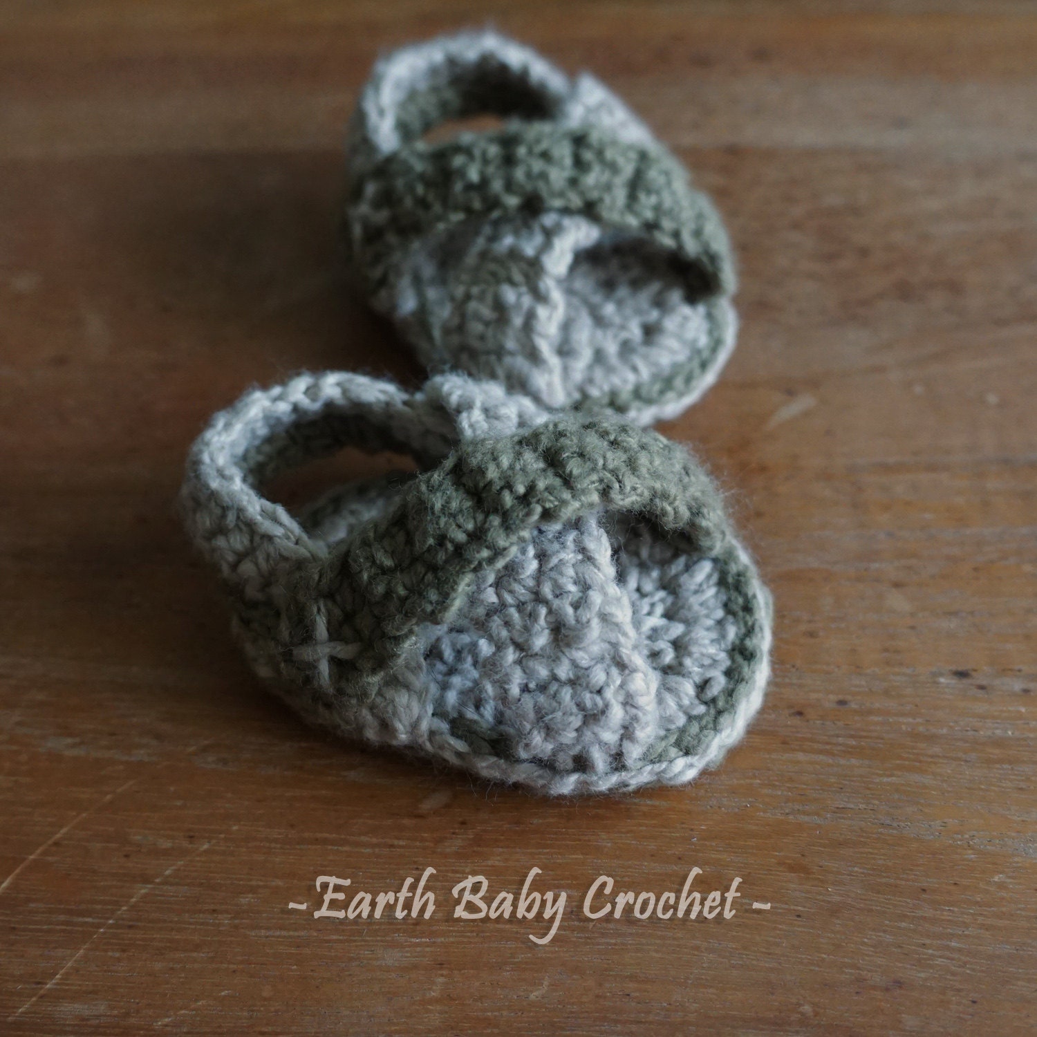 Baby Boy Shoes Cotton Sandals Crochet Baby by EarthBabyCrochet