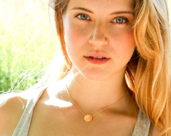 Constellation necklace - dainty gold necklace - constellation jewelry - orion necklace - gold disc necklace - star sign - astrology jewelry
