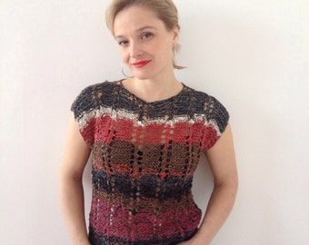 Vintage top in leather from the 80s so boho!!!