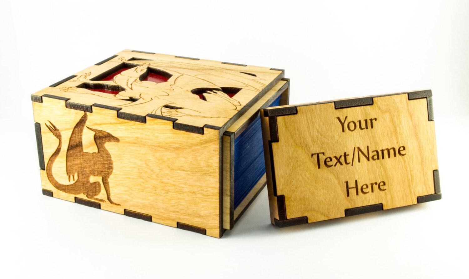 Fantasy Dragon Card Deck Box Magic the Gathering Deck Box or