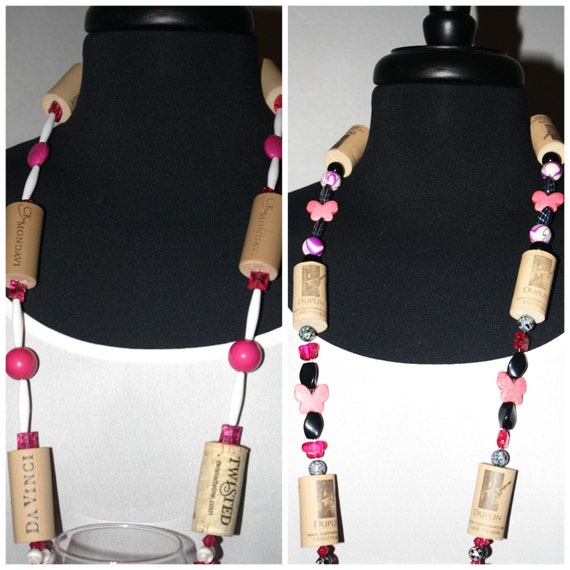 Wine Glass Necklace Wine Glass Holder by KristisElegantGifts