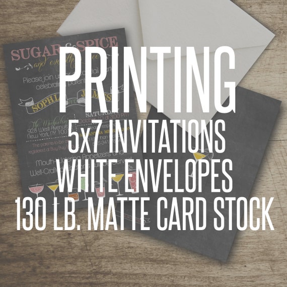 Print 5X7 Invitations 6