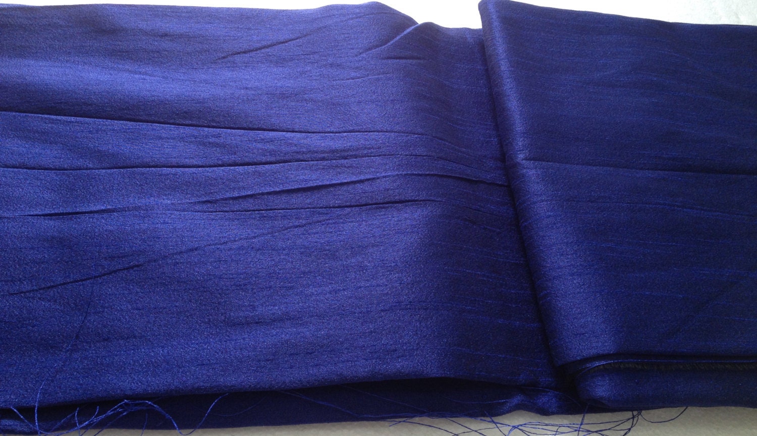 DARK BLUE DUPIONI silk, 100% pure silk dupioni, medium weight, luxury ...