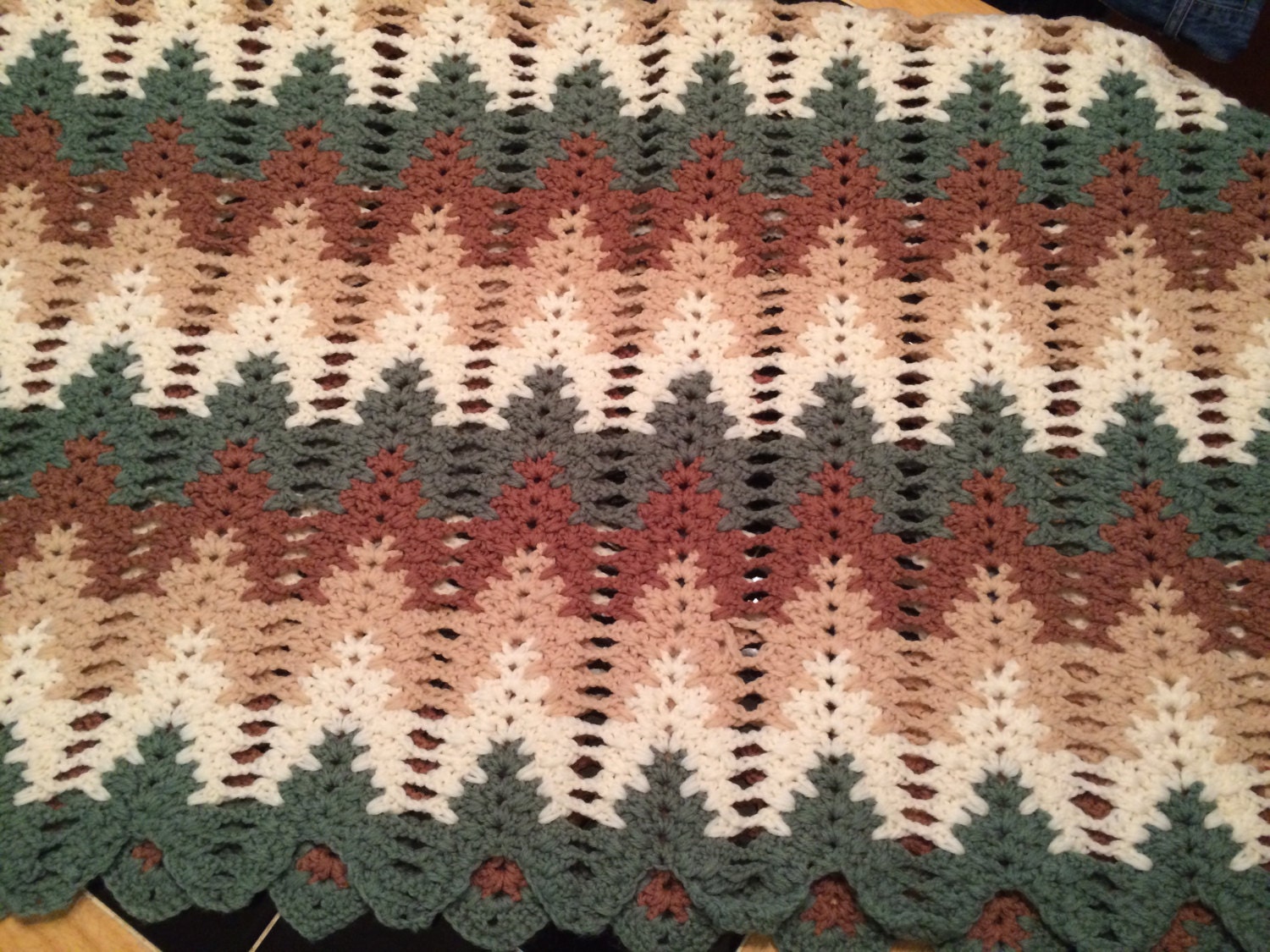 pattern for the amish granny ripple crochet afghan