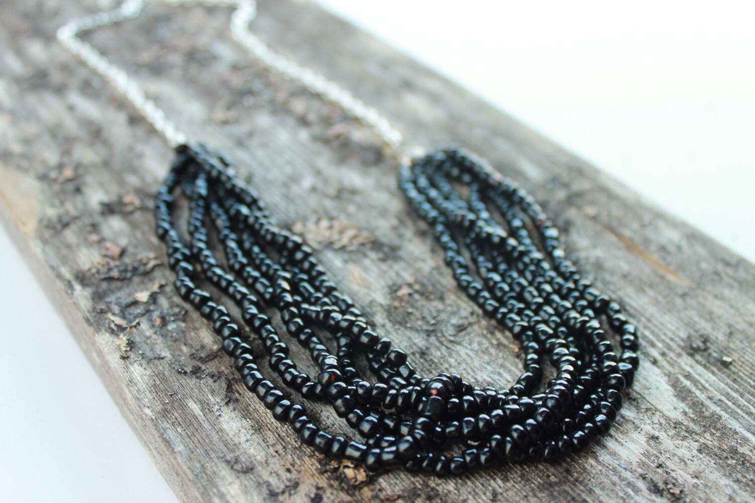 Black NecklaceBeaded NecklaceChunky Necklace by CowgirlWest