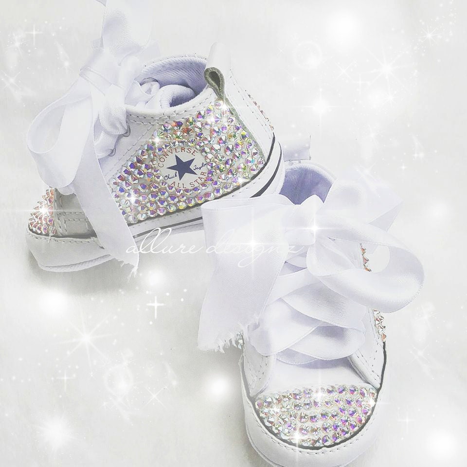 Bling baby shoes baby girl shoes crystal baby by AllureDesignz