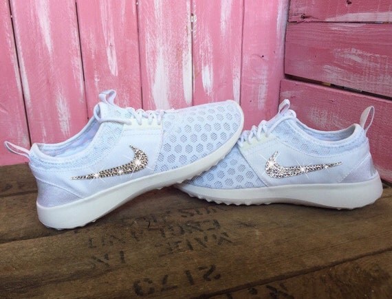 nike shoes with rhinestone swoosh