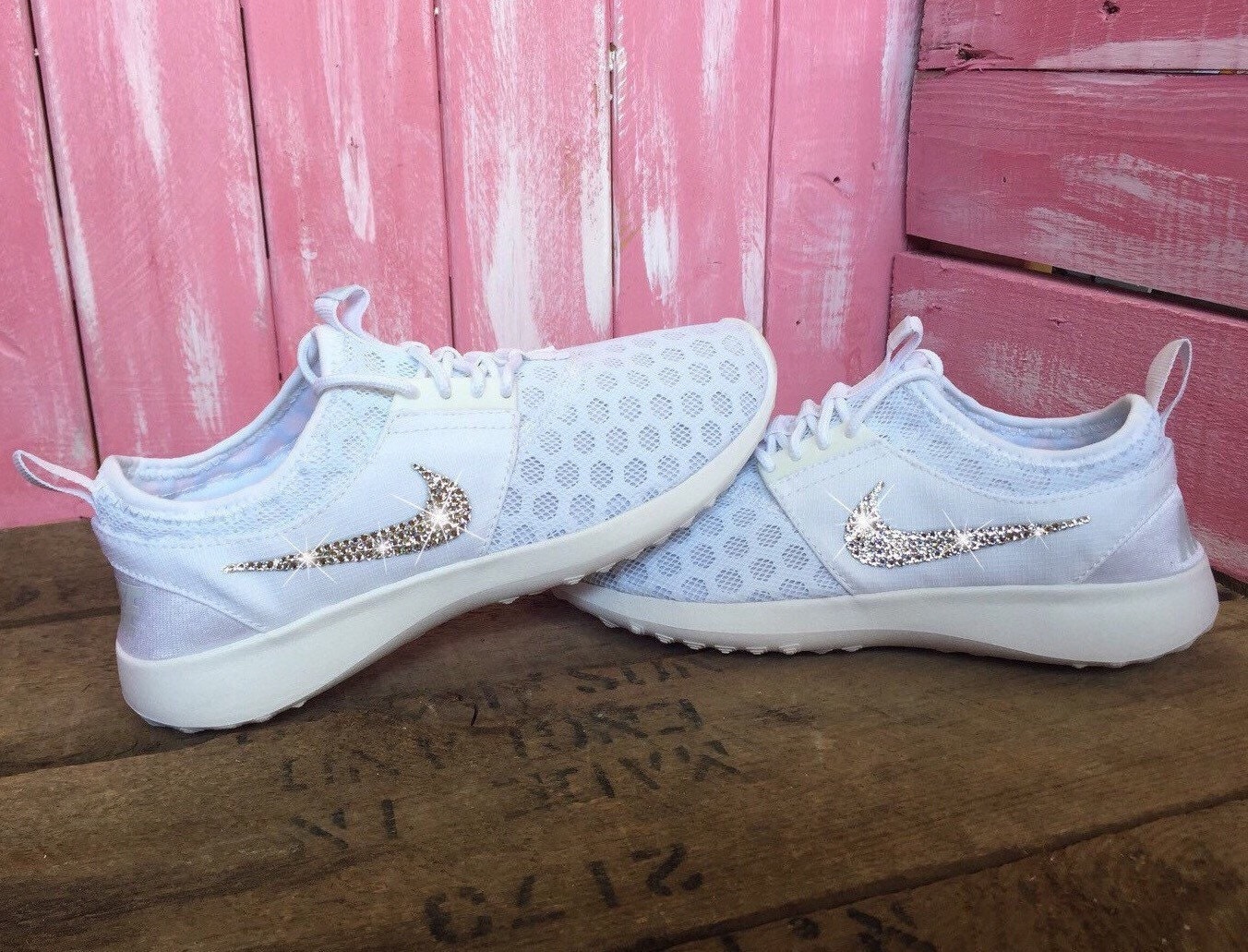 Swarovski Nike Bling Nike Shoes White Juvenate Customized With