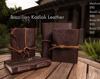 Brown Kodiak Leather Journals | Handmade in the U.S.A.