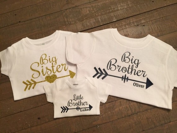 Personalized Set of 3 Sibling Shirts