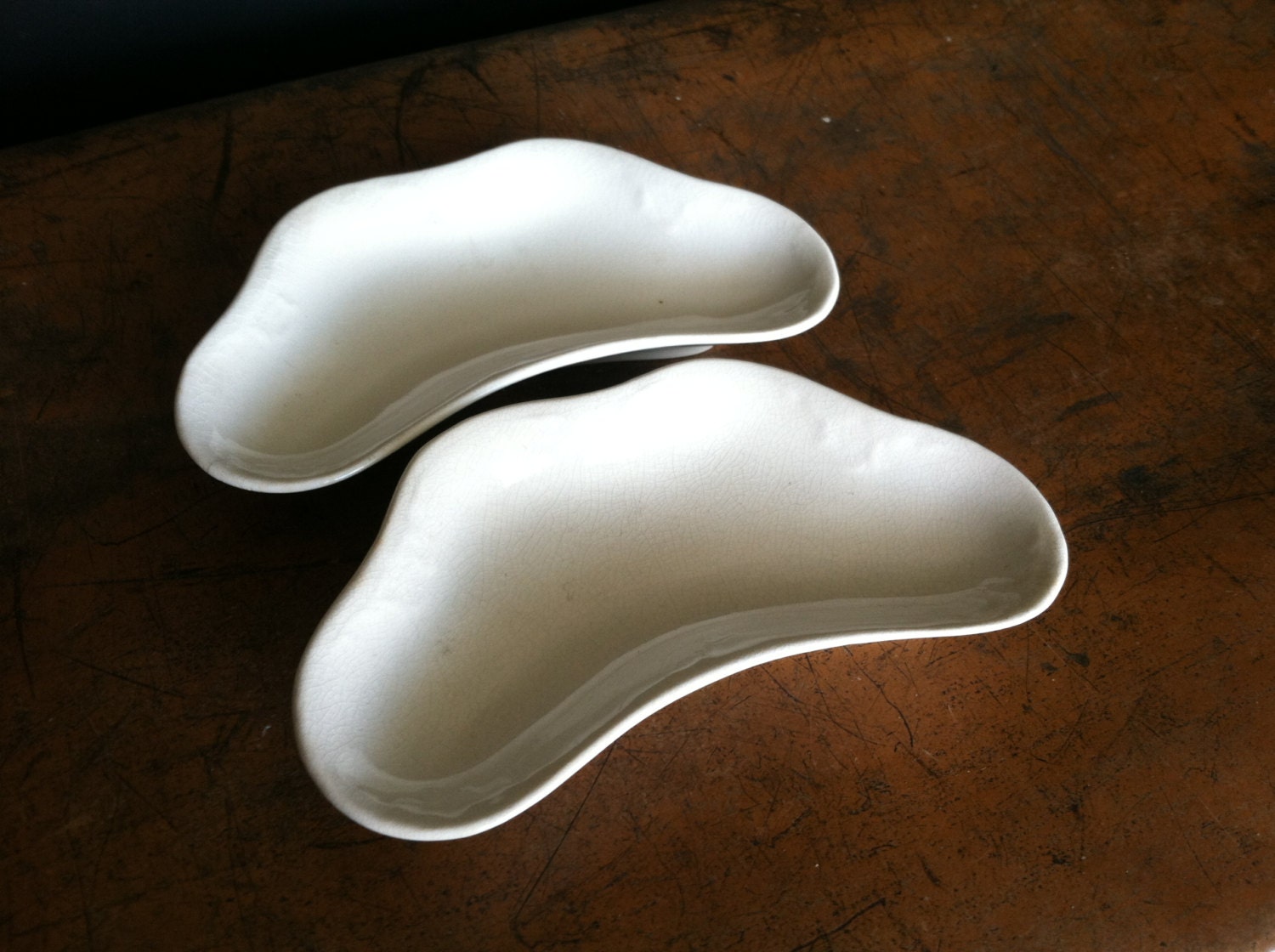 Vintage White Ironstone Bone Dishes Set Of 2 – Haute Juice