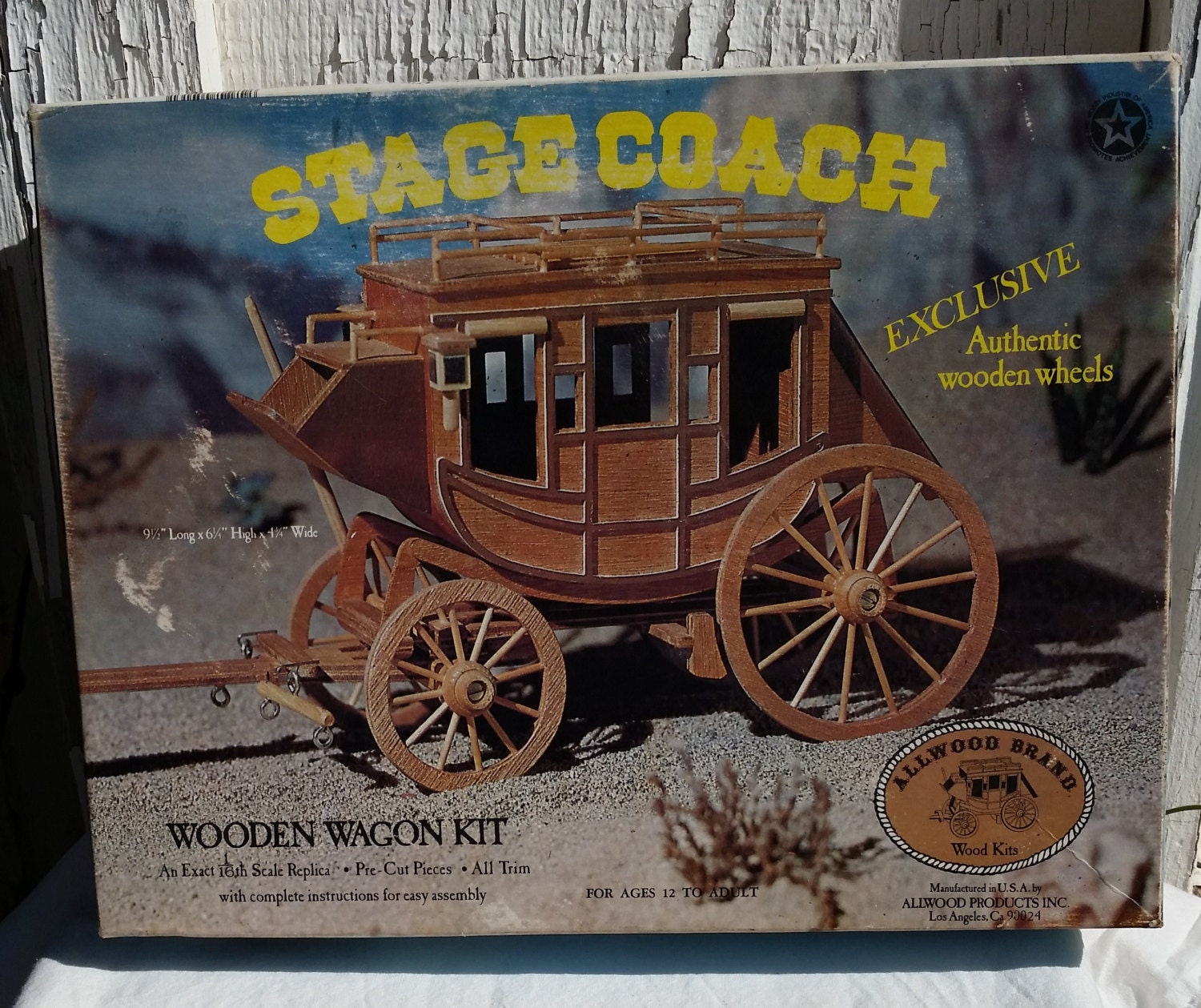 Vintage Allwood Brand Stagecoach Model Kit