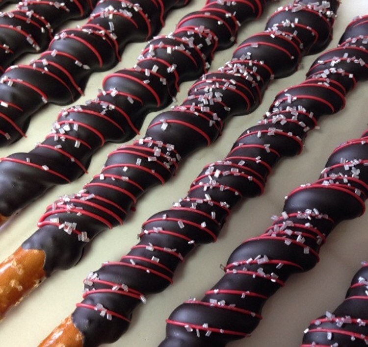 Caramel wrapped chocolate covered Pretzels by SweetBitesBrooklyn