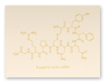 Chemistry Nerd Wedding Card - Science Wedding Card - Geek Wedding Card - Happily Ever After