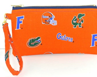 UF Purse, UF Gators Wristlet, Florida Gators Phone Purse