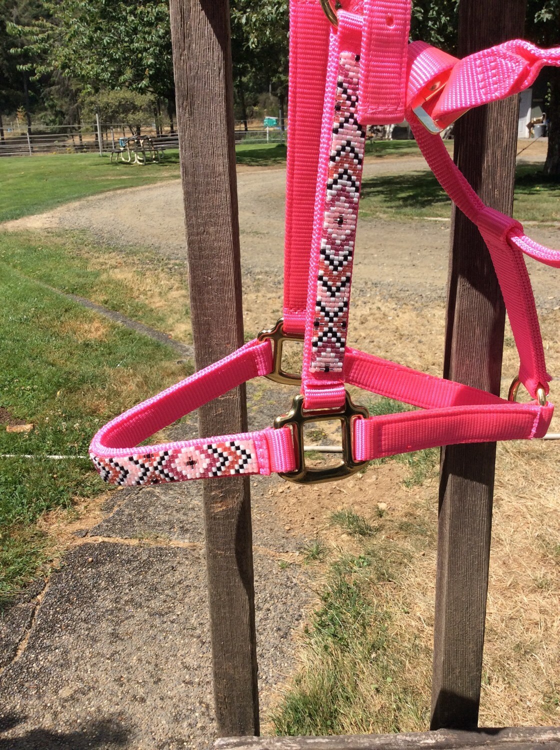 Custom Beaded Horse Halter by MoonValleyBeading on Etsy