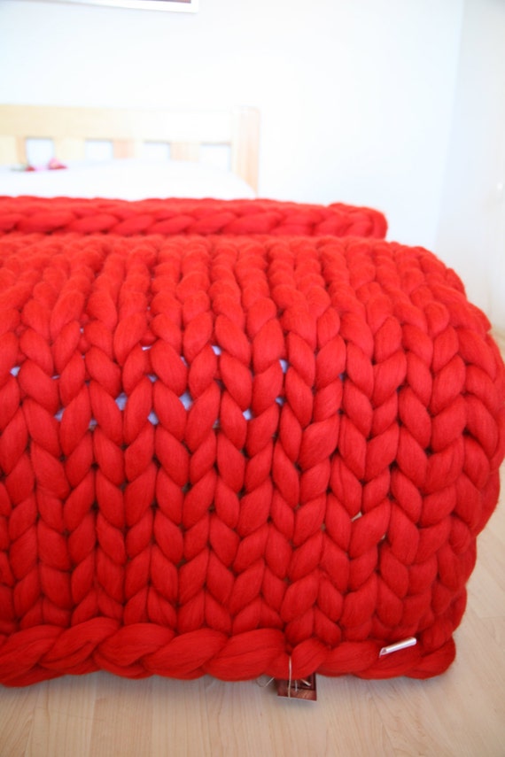 Super chunky knit decke werfen decke sofa werfen merino wolle