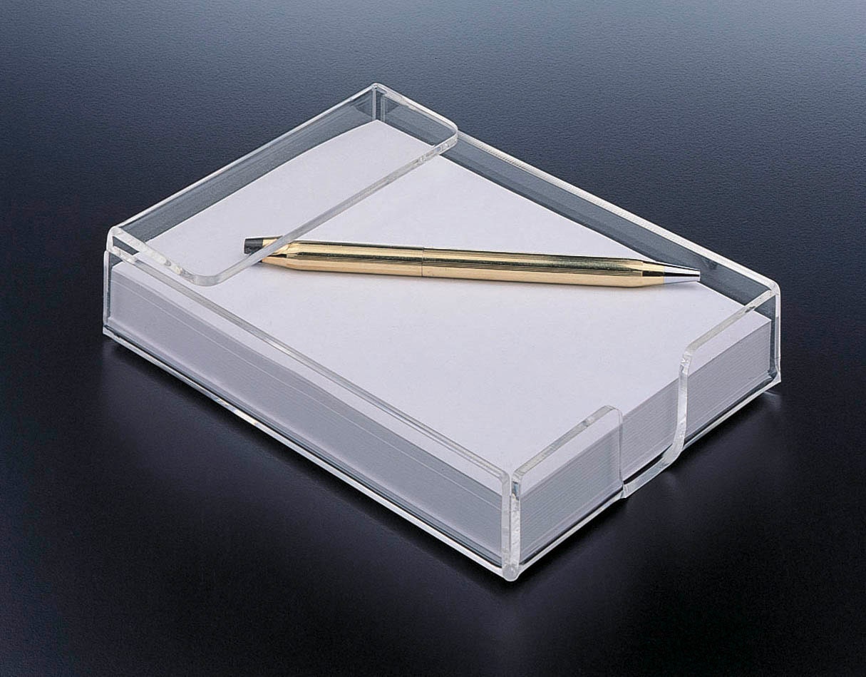 Notepad Holder BLANK acrylic lucite notepad holder with