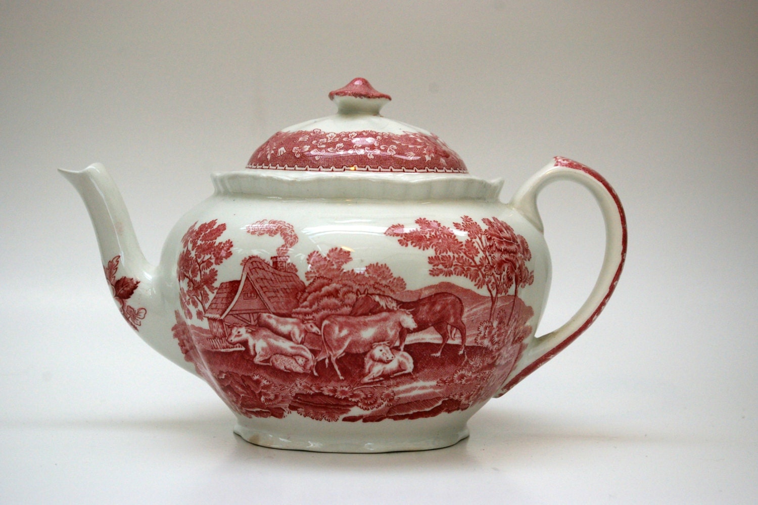 Adams Vintage Tea Pot English Scenic design