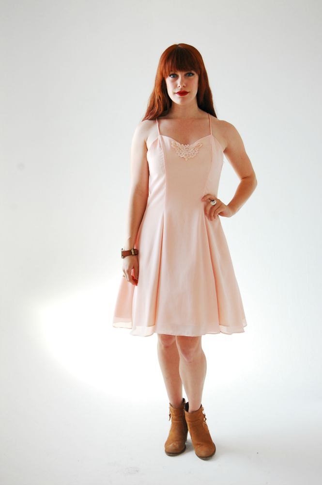 90s-elegant-soft-pink-dress-prom-evening-cocktail-dress